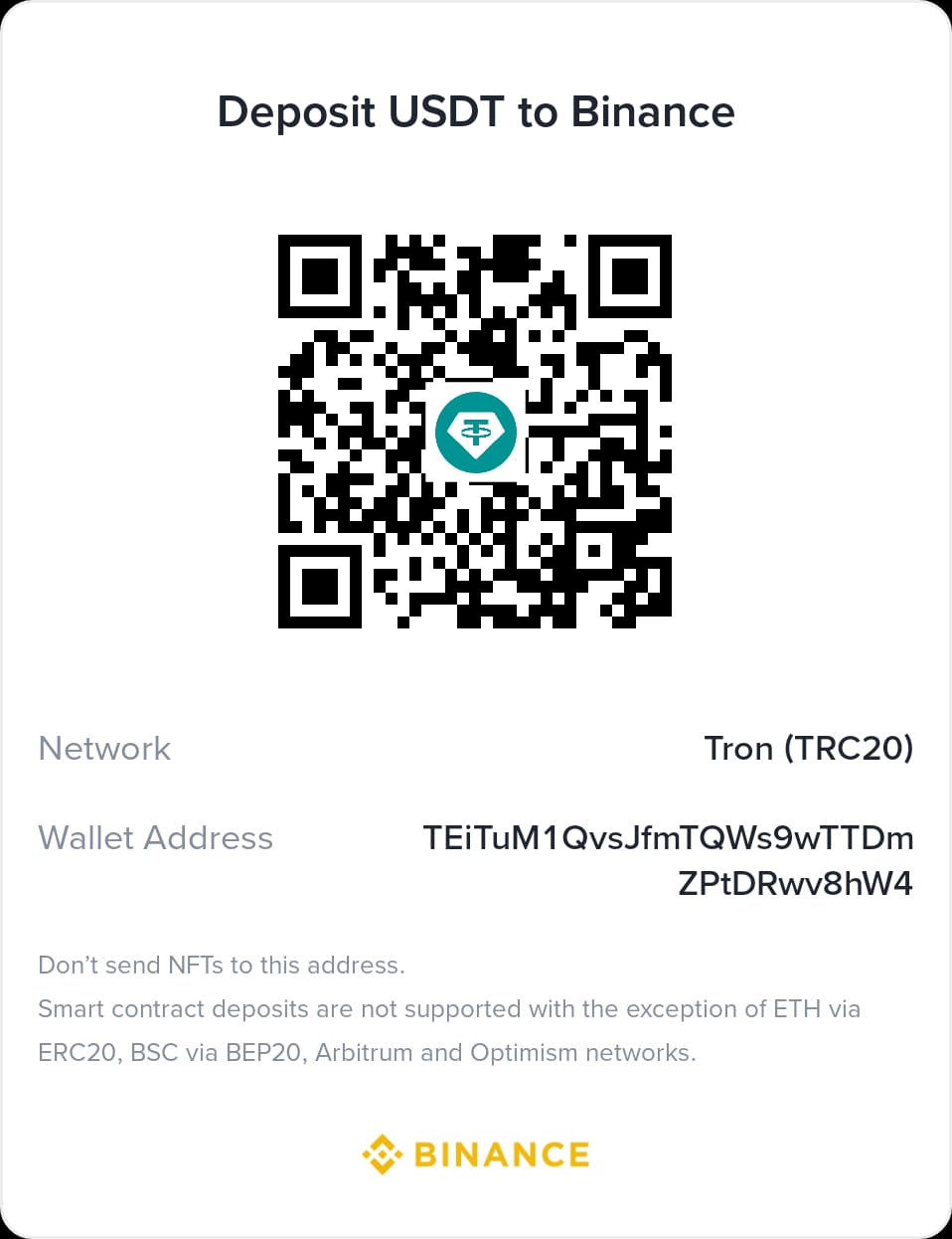 USDT TRC-20 QR Code